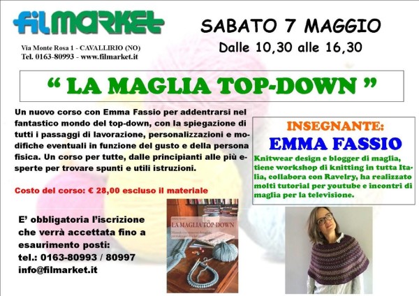 Sabato 7 Maggio "LA MAGLIA TOP-DOWN"